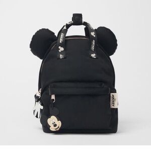 ZARA Mickey and friends mini black back pack. New​